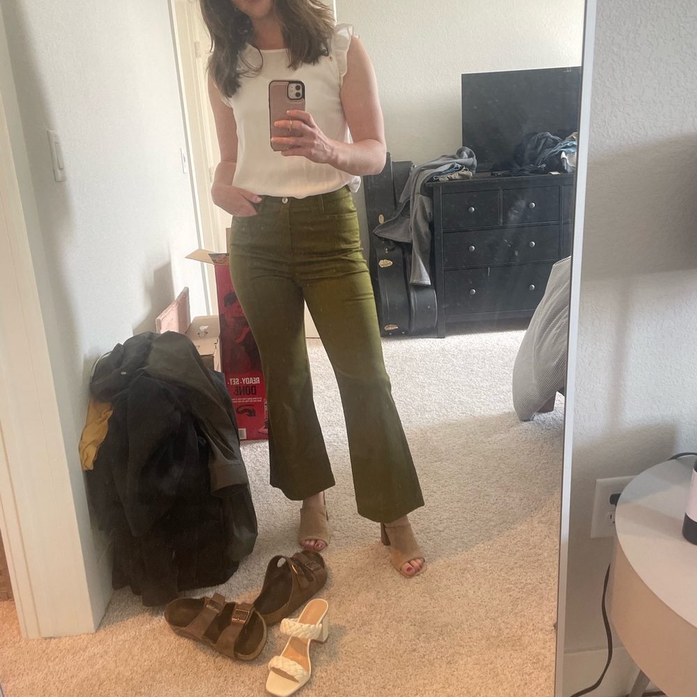 Proenza Schouler Olive Green Pants